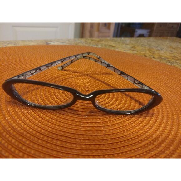 Kate Spade New York CARA Eyeglasses Frames 51[]16-135MM Italy Black / Pearl - Picture 9 of 11